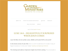 Tablet Screenshot of gardenministries.org